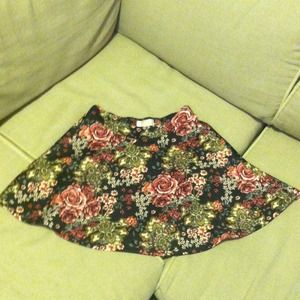 High waist flair skirt