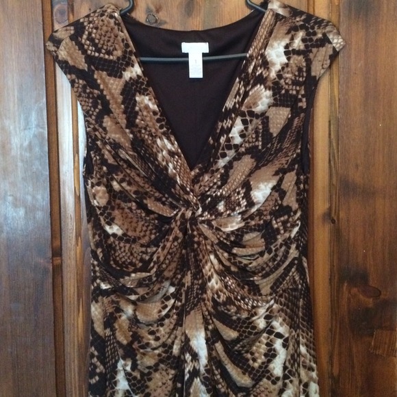 Chicos Python print dress