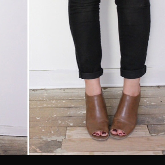 Steve Madden inspired peep toe booties