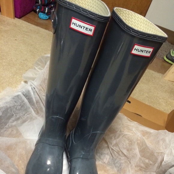 Hunter Rain Boots (grey)