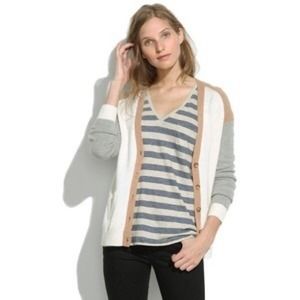 Madewell Journal Cardigan in Colorblock