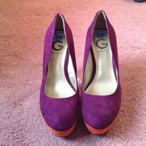 Guess Tri-Toned Platform Heels
