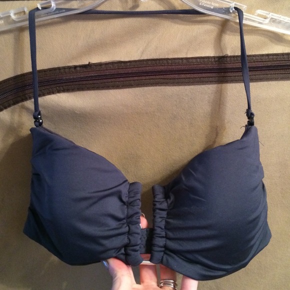 Bikini set in graphite with adjustable top