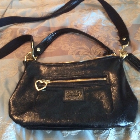 Small black Coach purse