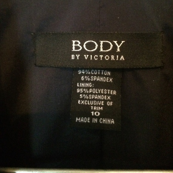 Navy blue short suit.