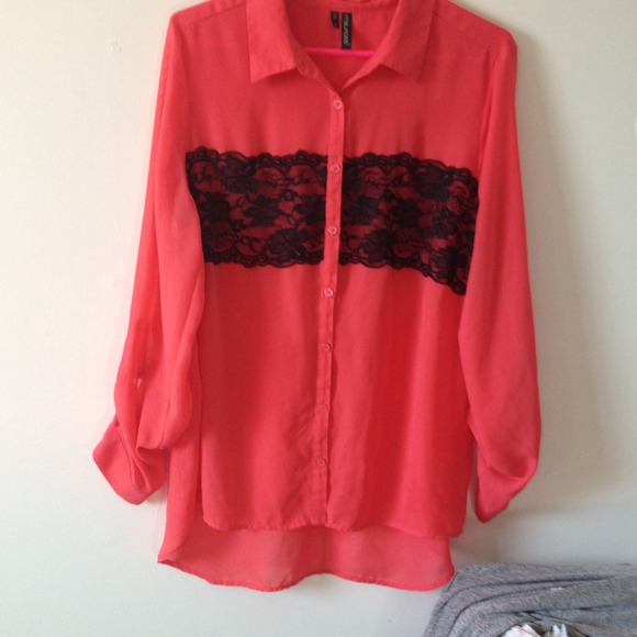 Sheer long sleeve