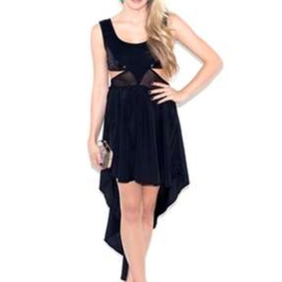 Hi-Low Black Dress