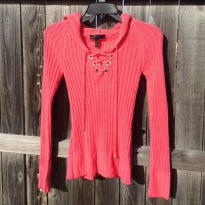 Coral Jessica Simpson sweater
