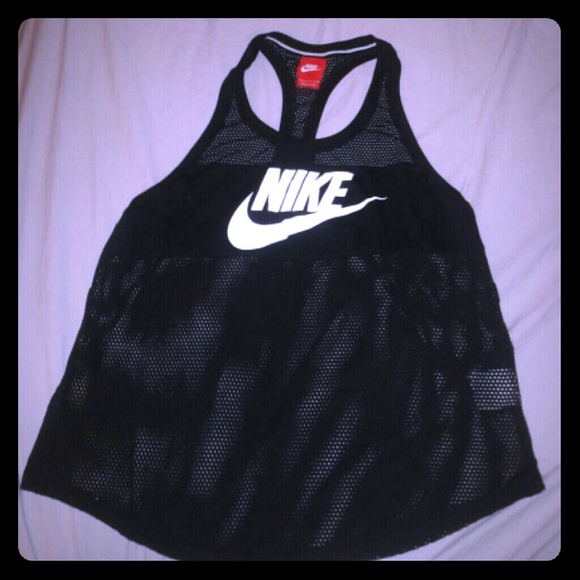 NIKE JERSEY KNIT TANK - BLACK