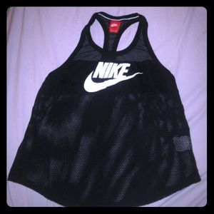 NIKE JERSEY KNIT TANK - BLACK