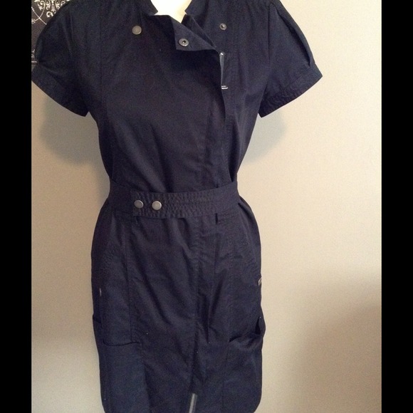 Calvin Klein black cotton dress