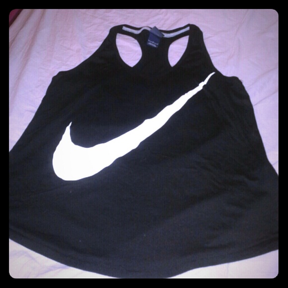 LIKE NEW: NIKE RACER BACK TANK - BLACK