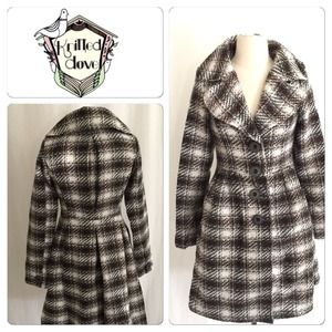 NEW Knitted Dove Tweed Wool Coat