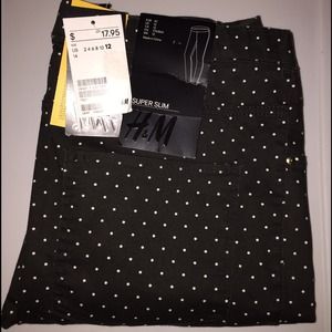 Black and White Polka Dot Jegging