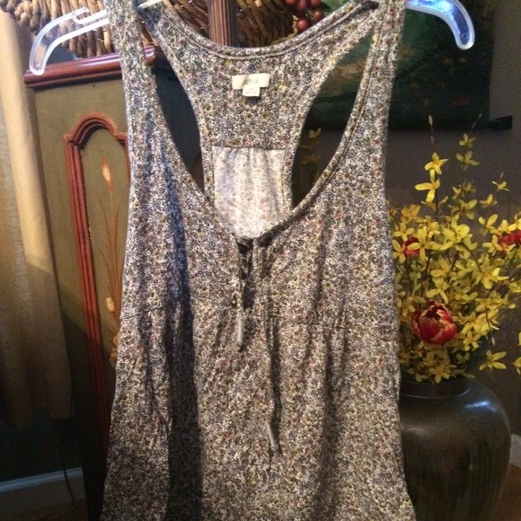 Floral baby doll tank top