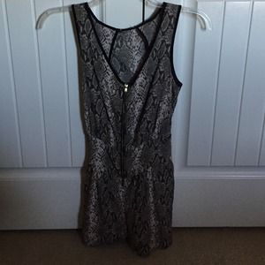 Snake printed Romper