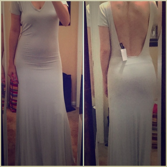 Grey maxi dress