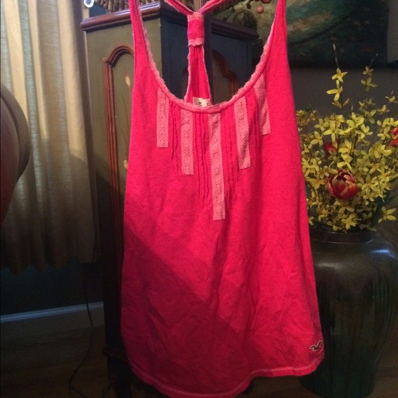 Pink racer back tank