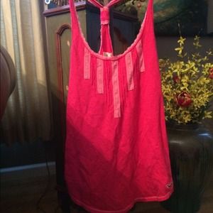 Pink racer back tank