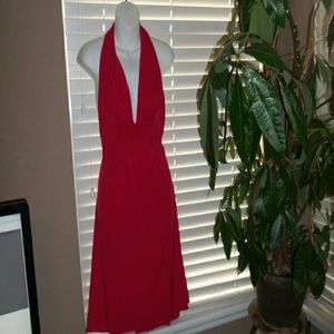 VS XS  Moda International   Red Haltar dress