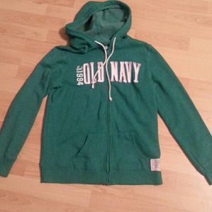 Green Zip Up Hoodie