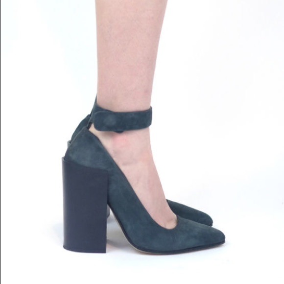 Acne suede block heel