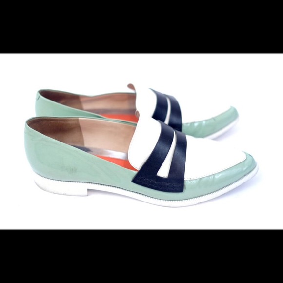 🌱Kenzo mint green loafers