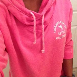 Pink Abercombie & Fitch hoodie