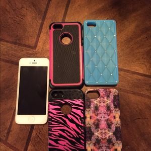 iPhone 5 att and four cases