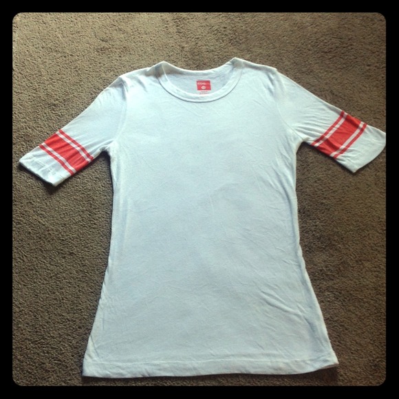 BDG / Urban Outfitters white and orange baseball T