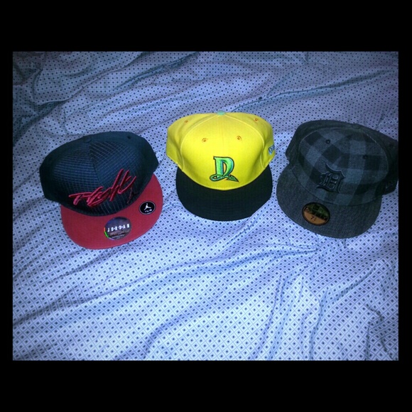 $15 for Jordan hat, $15 for  Detroit hat, $10devil