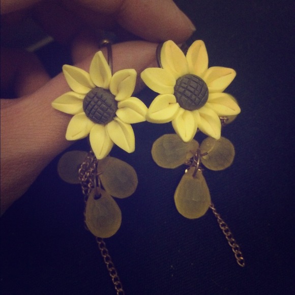 Sun flowers earrings