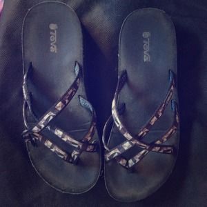 Teva Wedge flip flops