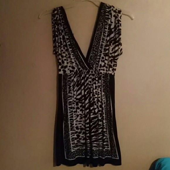 Animal print shirt/dress