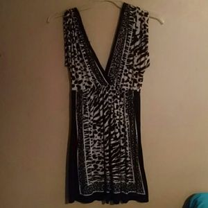 Animal print shirt/dress
