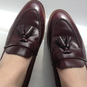 J. Crew Biella Loafers sz 6.5, burgundy/aubergine