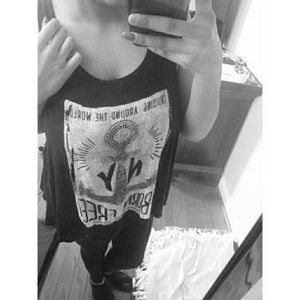 Black Baggy Tank Top