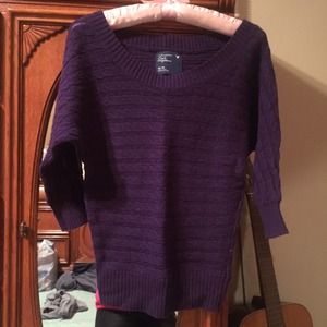 American Eagle Outfitters Deep Purple Sweater