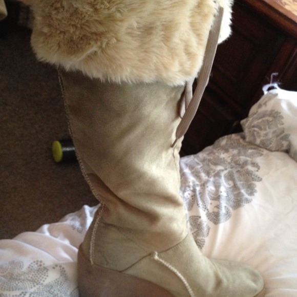 Olive green boots