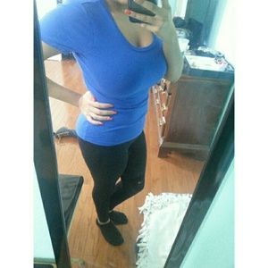 Plain blue top