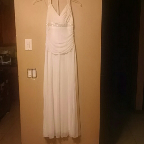 White prom dress