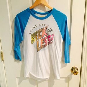 Young and reckless baseball tee