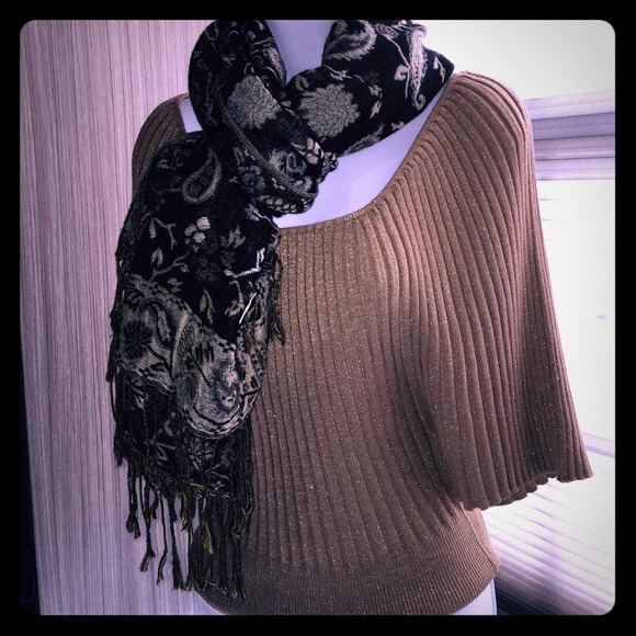 Shimmery gold sweater