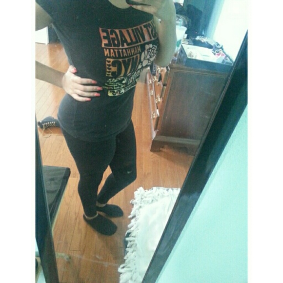 Black "East Village" top