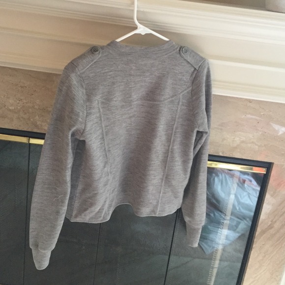 Grey Knit BCBG Sweater Jacket - Picture 2 of 2