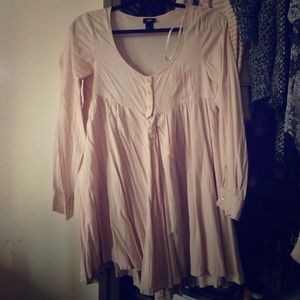 H&M pink blush colored baby doll dress