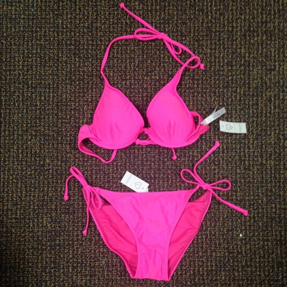 Neon Pink Bikini Set