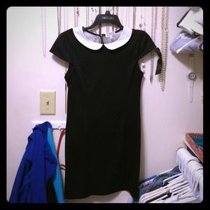 Little black monteau dress
