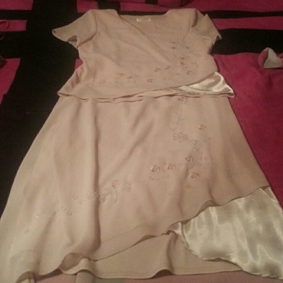 Beige Dress outfit worn once to a wedding