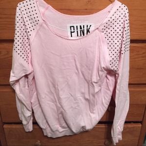Victoria's Secret Pink studded soft crew neck